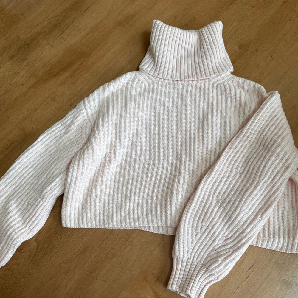 Babaton Soft Blush Turtleneck Sweater